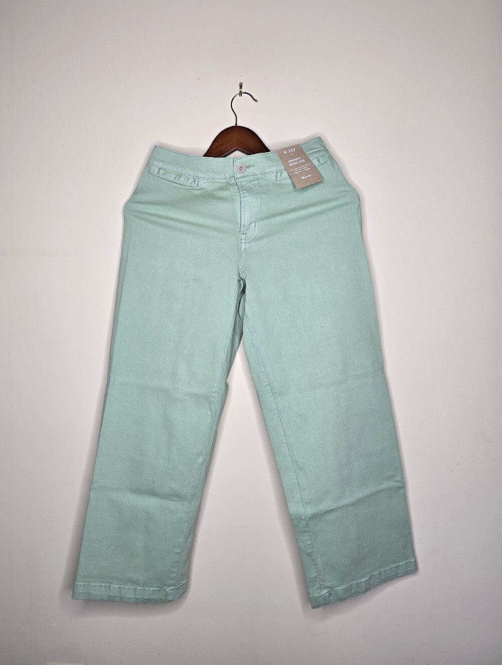 Madewell Pastel Green Jeans Woman Size W 26 Petite